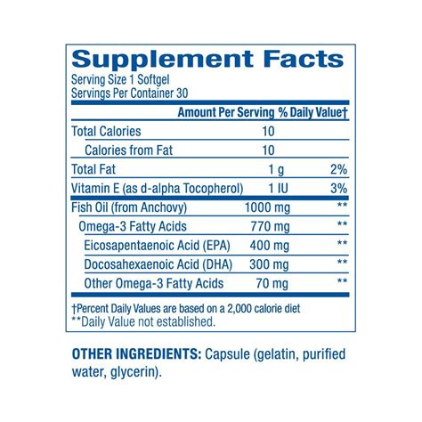 omega 3 xl ingredients